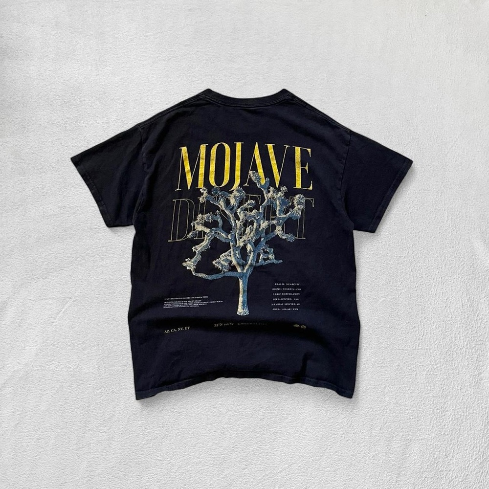 Tilly’s 12oz Club Mojave Desert Black Baggy Graphic Cotton T-Shirt, Men’s Medium